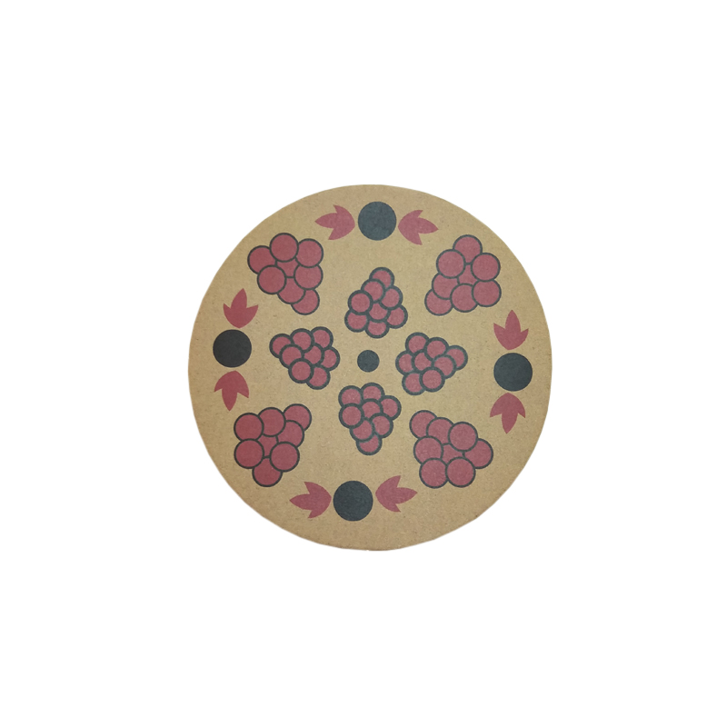 Cute Logo Printing High Quality Paper Cup Pads Customized Wholesale Paper Coaster